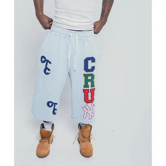 CRUM Light Blue 3/4 Shorts